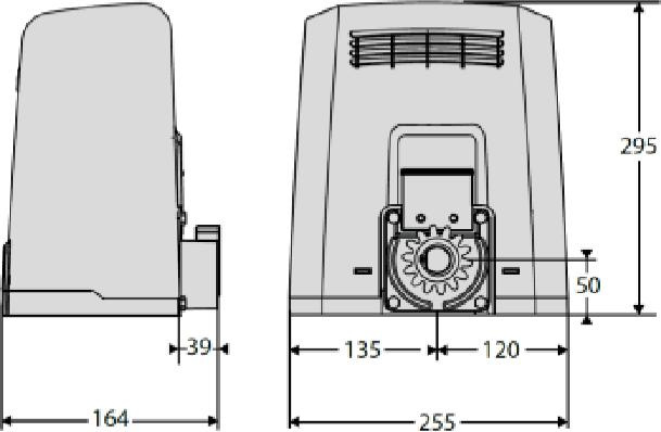 Kit BFT DEIMOS Ultra BT B600 EE KIT - 600 kg skjutgrindsdrivning med MERAK styrenhet