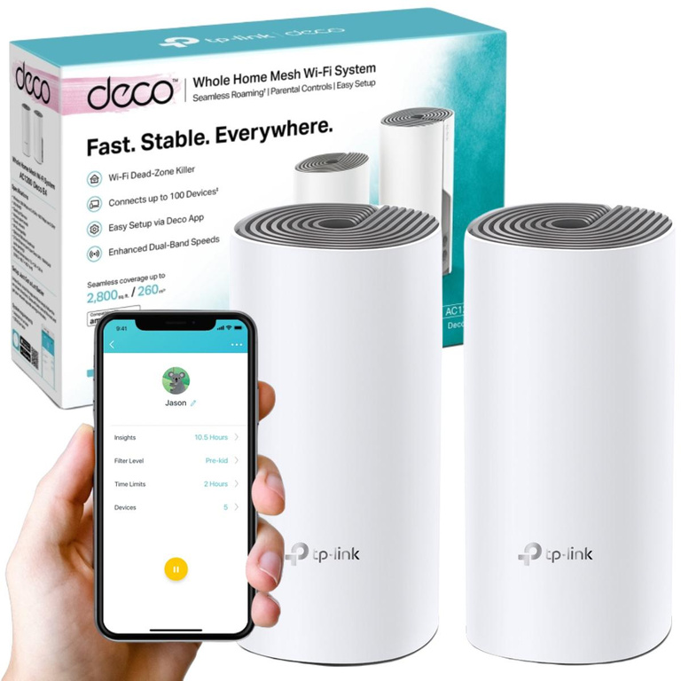 TP-LINK DECO E4 HOME WI-FI MESH SYSTEM (2 db)