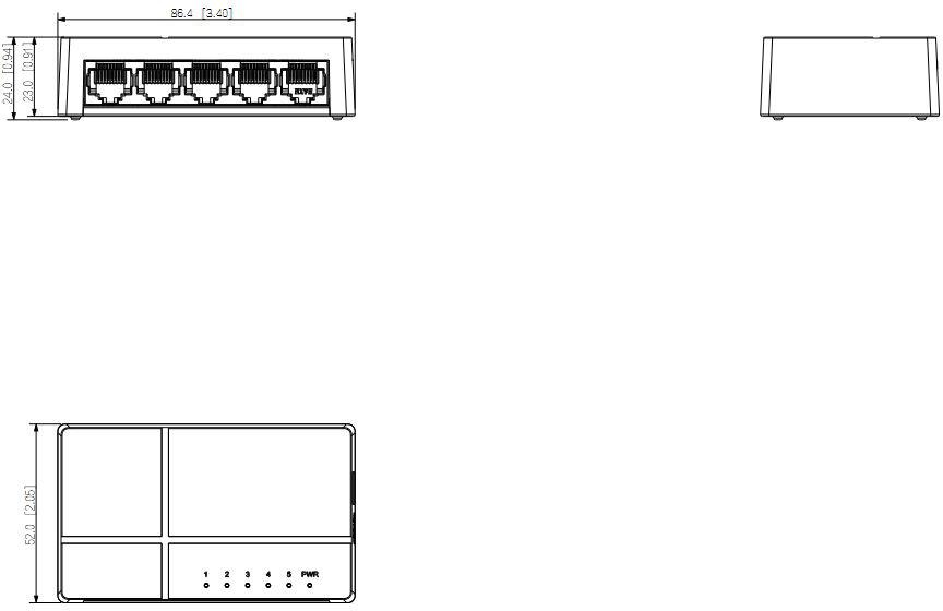 Switch Dahua PFS3005-5ET-L-V2 5-Port Fast Ethernet Adapter