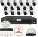 BCS Line IP Surveillance Kit 16x Camera BCS-L-EIP14FSR3-AI1 DVR with 1TB HDD