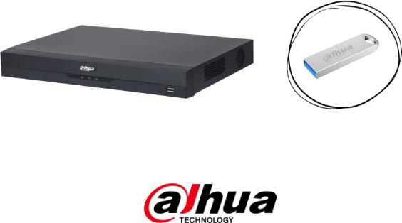 DAHUA NVR4216-EI IP RECORDER + memory stick