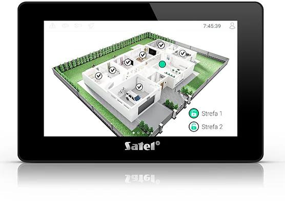 SATEL 7" touch screen keypad INT-TSH2R-B black