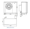 Luchtwarmtepomp monobloc S2125-8 - 5,6 kW, 3 fase, 400 V, R290 hoge temperatuur