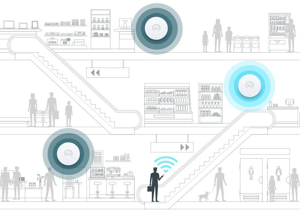 TP-LINK vezeték nélküli hozzáférési pont EAP653 Dual Band WiFi 6
