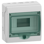 Mini Mureva (former Kaedra) IP65 surface-mounted switchboard mMRV-1-8-NT-T transparent door 1 row 8 modules/row