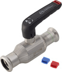 Válvula de bola de acero inoxidable para instalaciones de agua e industriales