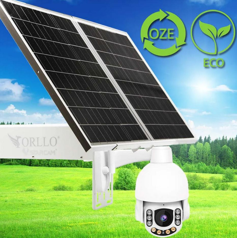 Outdoor GSM Rotating Camera for SIM Card Orllo Z7 PRO + Photovoltaic Panel SM6030 Pro