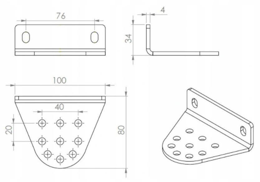 Beninca handle B.SR (1pc.) for BILL and BOB actuators