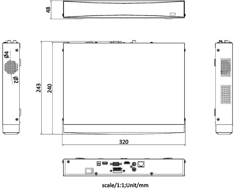Hikvision IP felvevő DS-7608NXI-K1 D Alarm4+1 PL