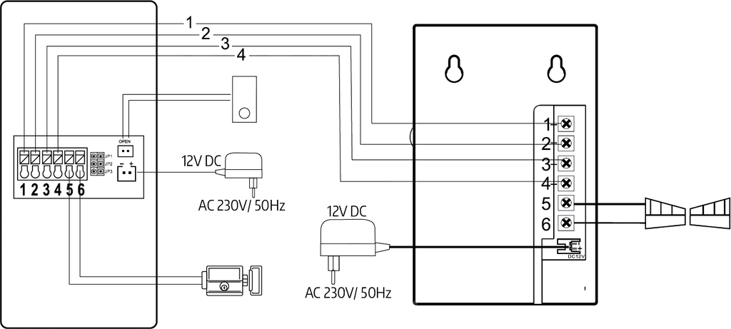 EURA ADP-38A3 Interphone ENTRA blanc