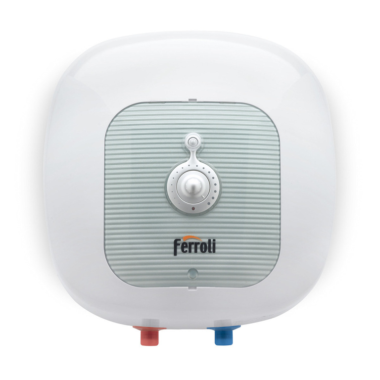 Riscaldatore elettrico ad accumulo CUBO SG 30 VE 1.5 per installazione sopra il tavolo