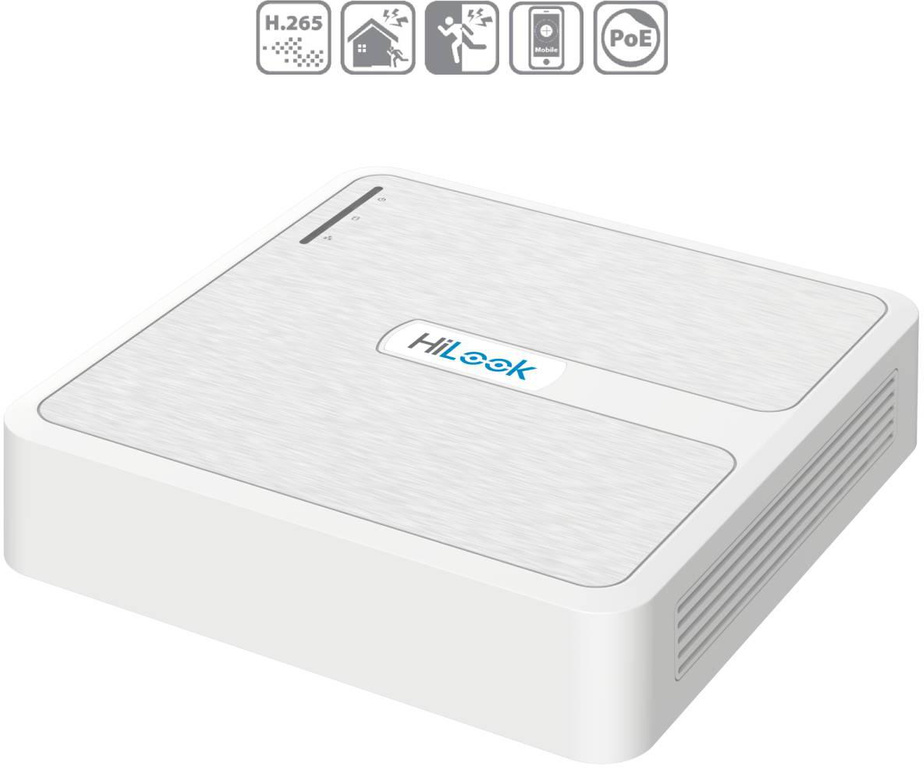 Hilook IP-inspelare från Hikvision 8 kanaler 4MP NVR-8CH-H/8P vit