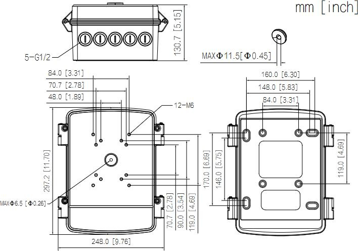 BOÎTE DE MONTAGE DAHUA PFA6400S