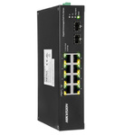 DS-3T0510HP-E/HS - switch industriell, gigabit PoE 8-port + 2 SFP:er