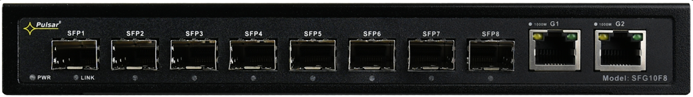 Commutateur optique PULSAR SFG10F8 (8xSFP, 2xRJ45)