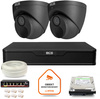 Zestaw monitoringu IP BCS Point 2x Kamera BCS-P-EIP28FWR3-Ai2-G Rejestrator z dyskiem 1TB