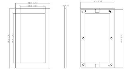 FRAME VOOR DAHUA VIDEO-INTERCOMMODULE VTM125