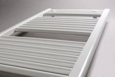 Bathroom radiator ONNLINE PB 120X050 511W straight, connect.bottom, spacing= 455mm, white RAL9016