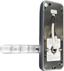 Door handle with access controller EURA ELH-01H4 silver