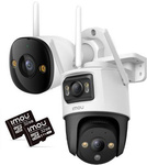 Set of 2 Imou bullet 3 5MP and Cruiser Dual 10MP IP cameras with 32GB memory cards