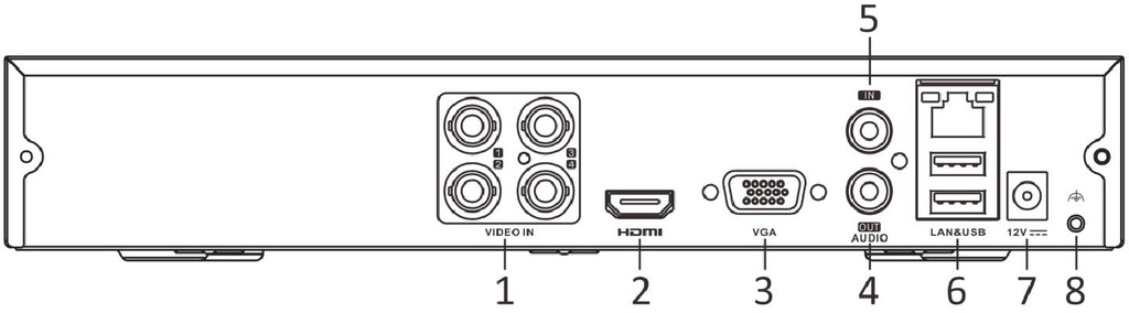 5-in-1 Hilook by Hikvision 4 channel DVR-4CH-4MP DVR