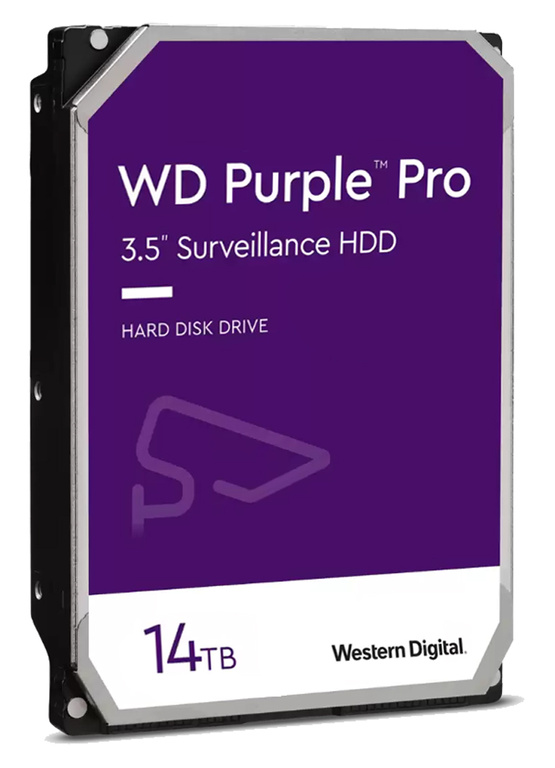 Disco duro SATA III Purple Series de 14 TB para sistemas de vigilancia