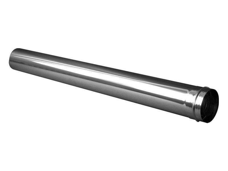 Tubo DN60 1000mm recto color plata