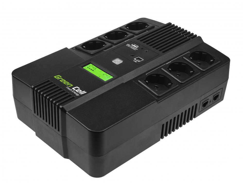 Green Cell UPS 600VA 360W AiO avec écran LCD UPS06