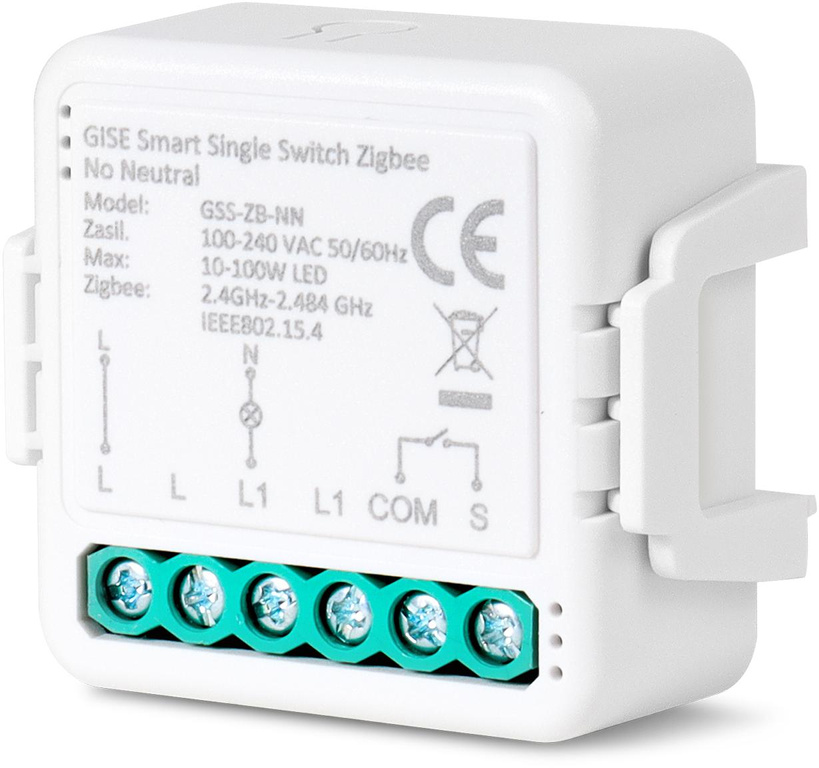 GISE Smart Einzelrelaismodul (ohne N) Zigbee | Tuya | GSS-ZB-NN