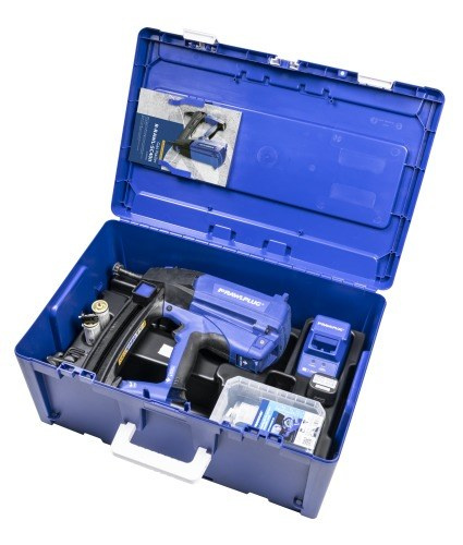 Set: Nailer cu gaz, cuie de beton de 22 mm și bandă de montaj perforată