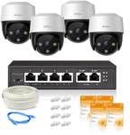 Jeu de quatre caméras IP Imou Cruiser 2MP POE avec service cloud Imou Protect Basic