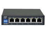 Commutateur non administrable 6xRJ45 - 4 ports RJ45 PoE+ 1Gb/s + 2 ports RJ45 Uplink 1Gb/s (power budget 60W) AVIZIO