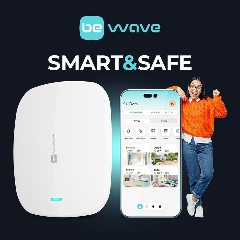 SATEL Controlador de sistema BE WAVE SMART HUB PLUS con módulo GSM