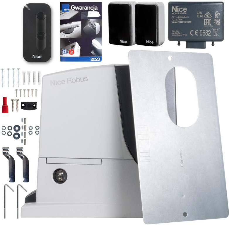 Set Nice ROBUS 600 MyGO per l'automazione di cancelli scorrevoli fino a 600 kg