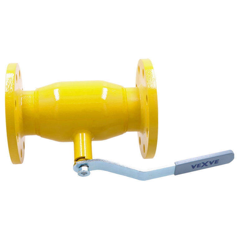 VEXVE gaskogelkraan DN80 PN16 met flens en gereduceerde doorlaat