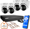 Kit de surveillance de 4 caméras dômes IP EZ-IP de Dahua protection fiable 2K