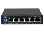 Unmanaged switch (switch) 6 x RJ45 - 4 RJ45 PoE+ 100Mb/s ports + 2 RJ45 Uplink 100Mb/s ports (60W power budget) AVIZIO