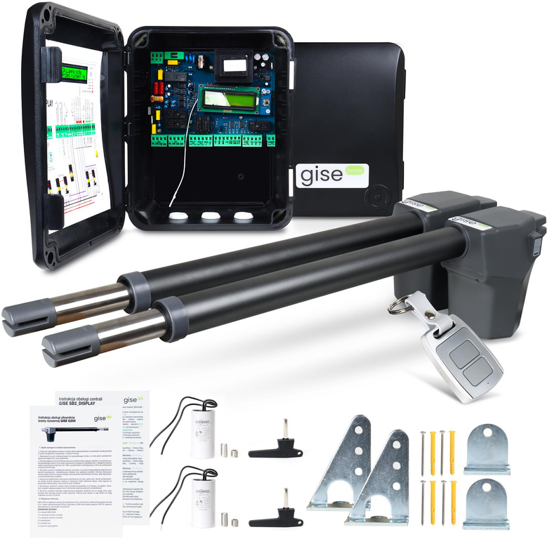 GISE G250 set for 5m double-leaf gates (without photocells)