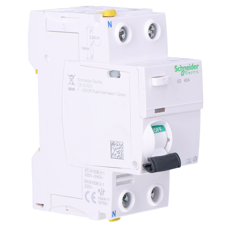 Residual current circuit breaker iID-40-2-30-A 40A 2-pole 30mA type A