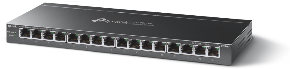 SWITCH TP-LINK TL-SG116P (POE+)