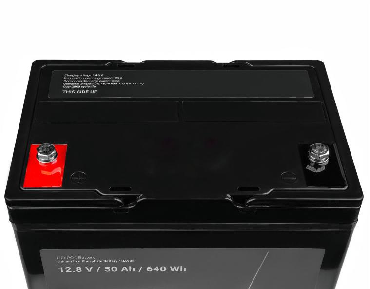 BATTERIE LITHIUM-GELENIUM- PHOSPHATE LiFePO4 Green Cell 12V 50Ah