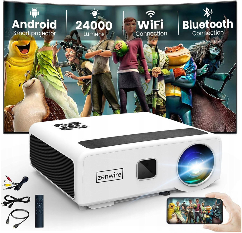 Projecteur Zenwire e660h Android 9.0 Full HD 24000lm