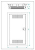 MULTIMEDIA MT ONNLINE 3x12 modular switchboard IP30 metal door (36 modular)