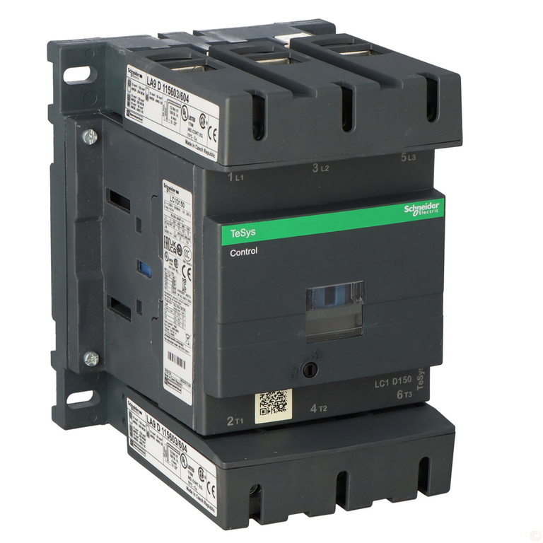 Výkonový stykač TeSys D AC3 150A 3P 1NO 1NC cívka 230VAC