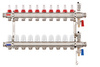 Collecteur en acier inoxydable armé Onnline INOX (type K5) nombre de circuits 10