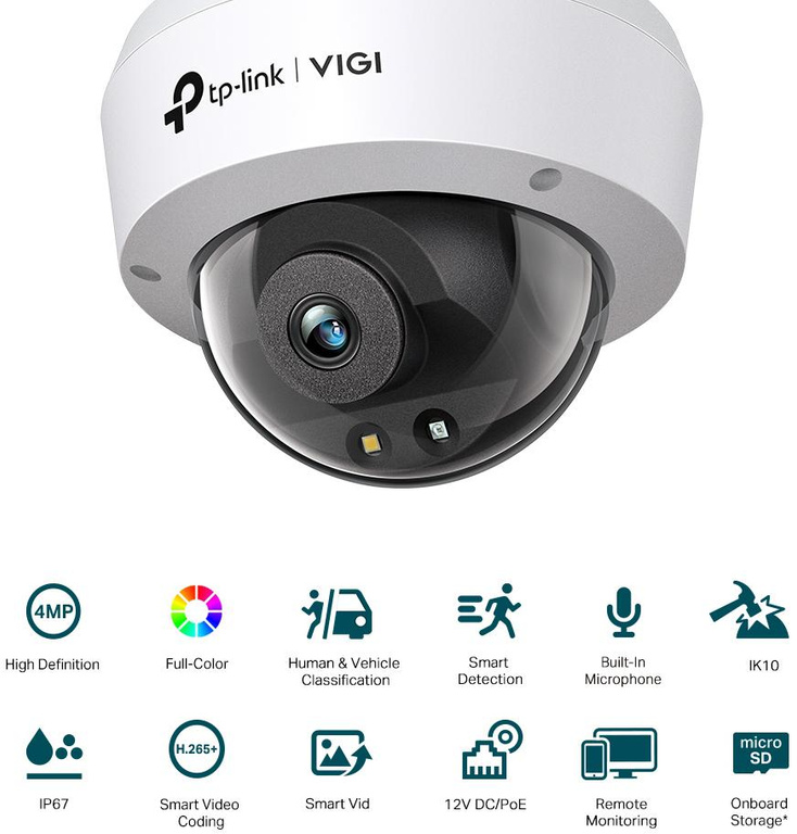 Kamera TP-Link Vigi C240 s ohniskovou vzdáleností 4 mm