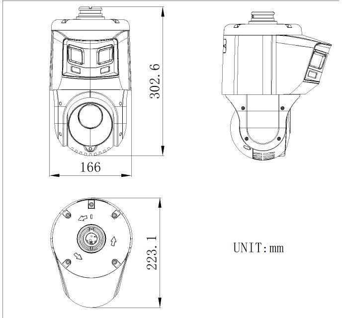 Cameră IP Hikvision DS-2SE4C225MWG-E/26(F0) 2x2MP 25x IR Zoom AcuSense