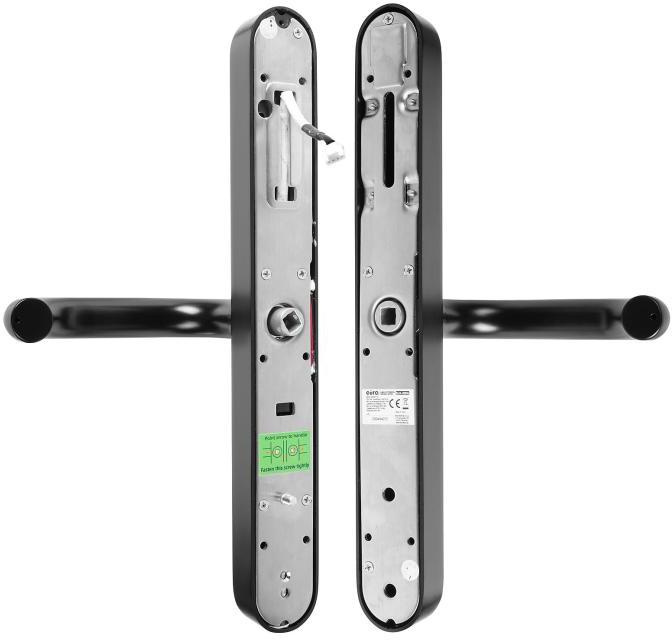 Mâner cu controler de acces EURA ELH-30H4 negru cu cititor de carduri și cod