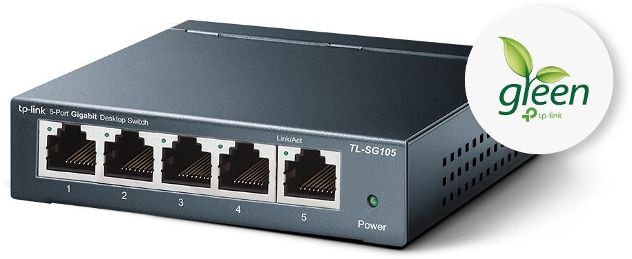 Switch TP-Link TL-SG105 5 porte Gigabit in metallo