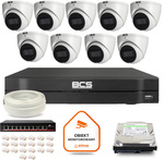 BCS Line IP Surveillance Kit 9x Camera BCS-L-EIP14FSR3-AI1 Recorder with 1TB HDD